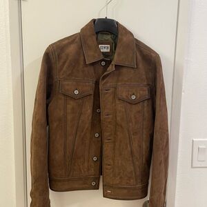 Edwin Tan Suede Shirt Jacket